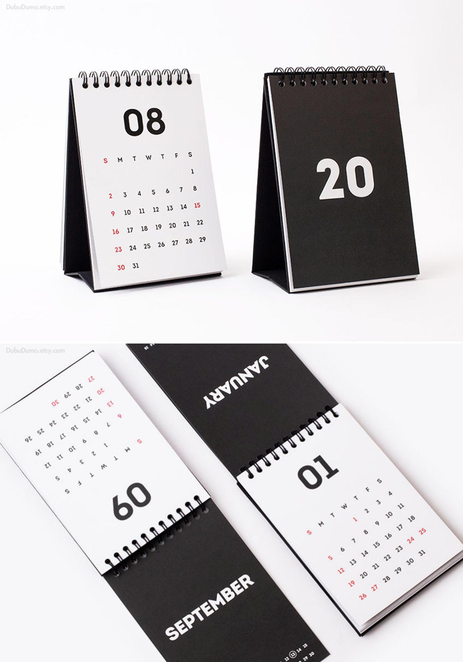 Тренды в дизайне календарей 2021, минимализм