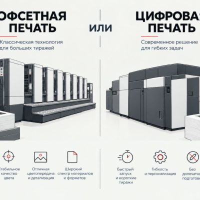 Печать каталогов: какую печать выбрать — офсетную или цифровую?